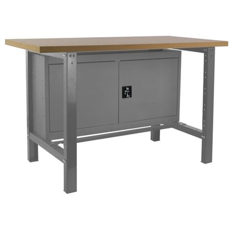 Simonrack Établi professionnel gris et bois MDF robuste (1/5)