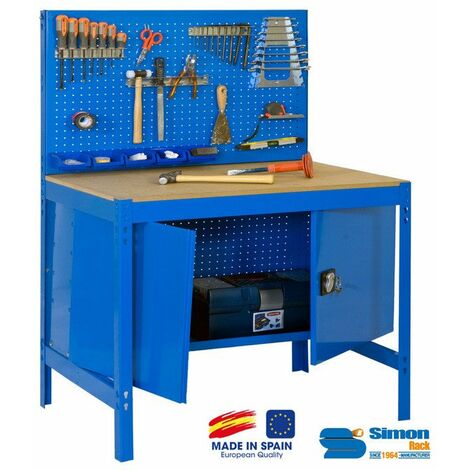 Simonrack Établi acier 1445 x 910 x 610 mm robuste