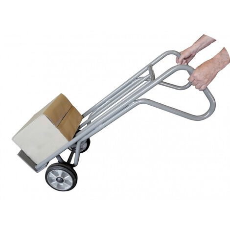 Stockman - Diable acier transporteur premium 350 Kg roues en caouthcouc - HT350/TRA