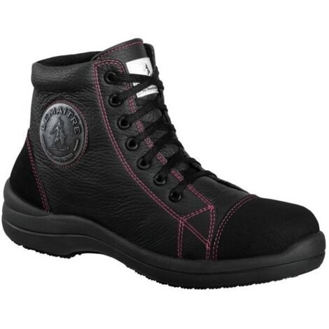 Chaussure de sécurité Lemaitre LIBERTY HAUT NOIR S3 P41 pour femme semelle anti-perforation