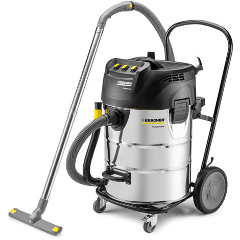 Kärcher – Aspirateur professionnel 3600 W – Capacité 70 l – Pour chantiers humides et poussières – Moteur puissant et filtre à cartouche (1/6)