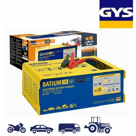 Gys - Chargeur batterie automatique 35 à 225ah - Batium 15.12