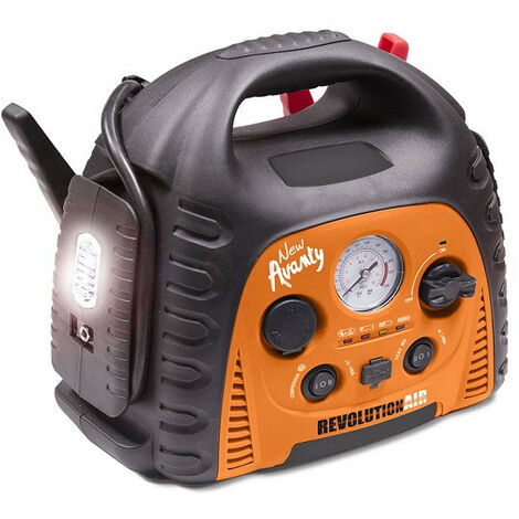 Mecafer – Groupe électrogène multifonction 300W – Démarreur de batterie 400AMP – Gonfleur autonome jusqu’à 12 bars – Idéal pour camping et secours
