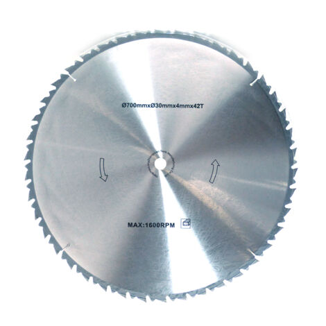 Fartools – Lame de scie circulaire 700 mm – Alésage 32 mm – 42 dents – Pour coupe précise bois dur et teck – Pastilles carbure soudées (1/4)