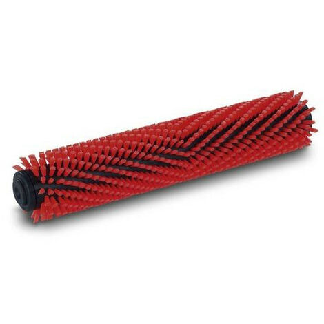 Brosse cylindrique 400 mm rouge pour autolaveuse BR 40