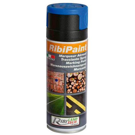 Ribiland - Marqueur bleu fluo en spray 400ml MARKER PAINT - PRSMARB (1/2)