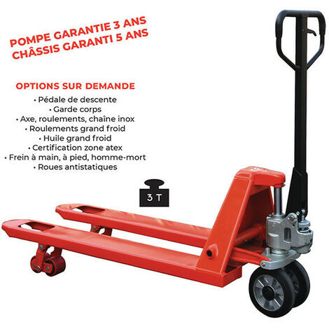 Stockman - Transpalette manuelle 3000 Kg - AC30
