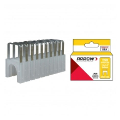Arrow - 1 Boite de 300 Agrafes Cavaliers isolés 17mm T59 (1/3)