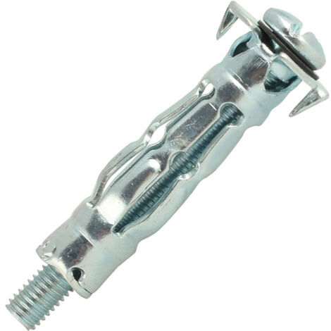 Scell-It – Cheville pour support plein M4x35mm 4SMT – Acier zingué – Fixation dans matériaux creux – Pour placoplâtre et panneaux alvéolaires