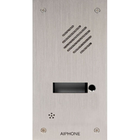 Façade 1 BP finition noire satinée pour module d'appel GTSW 200431
