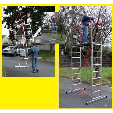Escalux - Echafaudage Aluminium C: 150 Kg Haut. Travail 4,7 m