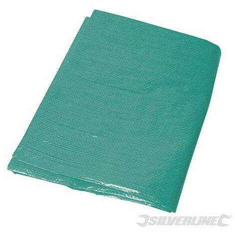 Silverline – Bâche de protection 4 x 10 m – Polyéthylène 140 g/m² – Résistante aux UV et à la moisissure – Œillets métalliques – 238942 (1/6)