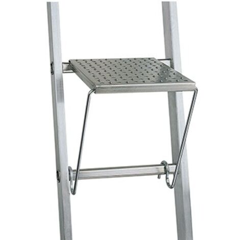 Centaure – Taquet repose-pieds pour échelle en aluminium – Charge maximale 150 kg – Dimensions 24x25,5 cm – Accessoire professionnel – 380001