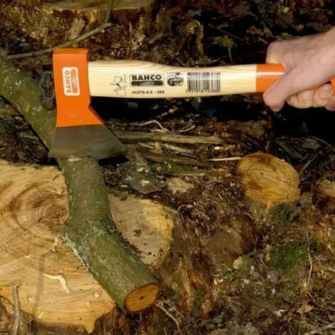 Bahco - Hache de camping HGPS-0.6-360 manche courbé en frêne