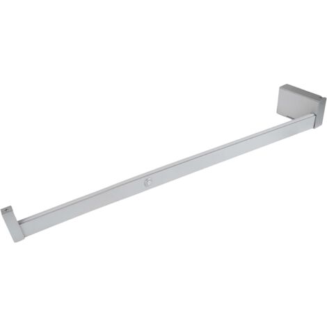 Emuca - Barre de penderie 708mm anodisé mat avec lumière Led pour armoire Castor - 5074162