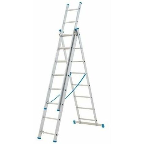 Tubesca - Echelle transformable 3 plans 7+7+7 échelons Haut. d'accès max 5,13m - STARLINE S+