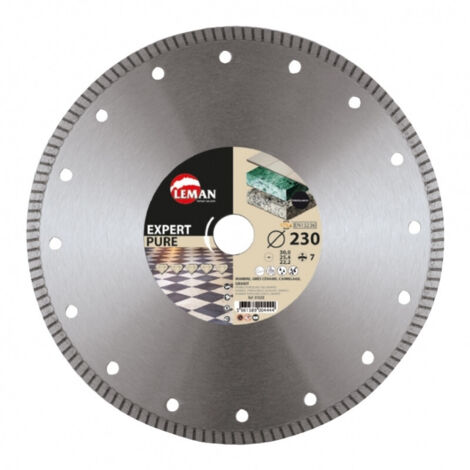 Leman - Disque Diamant Jante Continue Grès Cérame 350x30/25,4 Ht 7