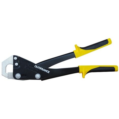 Outifrance – Pince à sertir pour rails métalliques 0.8mm – Corps en acier traité – Poignée bi-matière ergonomique – Assemblage rapide et efficace (1/3)