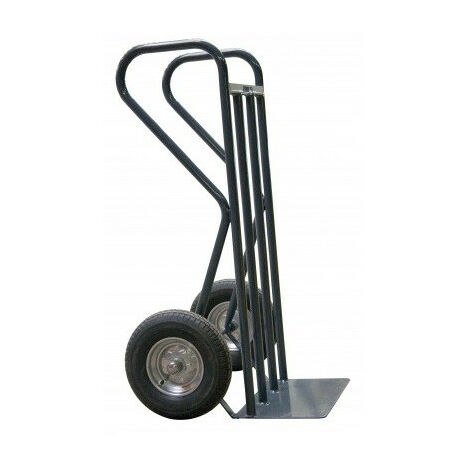 Diable professionnel BTP 500 kg – Roues pneumatiques pour terrains accidentés – Capacité de charge 500 kg – Dimensions 1000 x 840 x 1300 mm – 810007204
