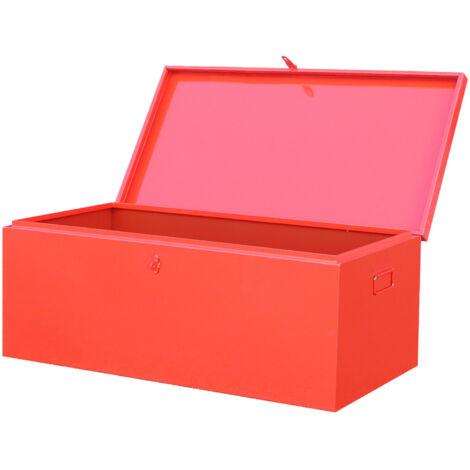 Outifrance – Coffre de chantier PRO 850mm – Acier avec charnières renforcées – Volume 104 L – Dimensions 850x350x350 mm – Poids 13 Kg