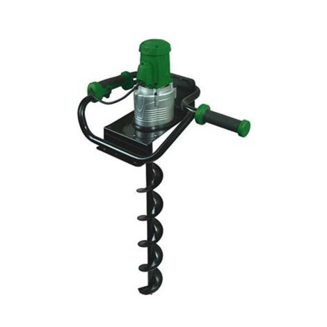 Ribimex – Tarière électrique 1200W avec mèche en acier laqué Ø 15 cm – Pour creuser jusqu'à 50 cm de profondeur – PRTARELEC