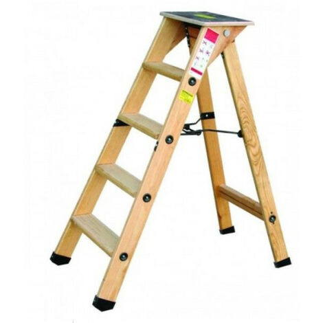 Outifrance - Escabeau bois PRO 9M+ tablette H:212cm