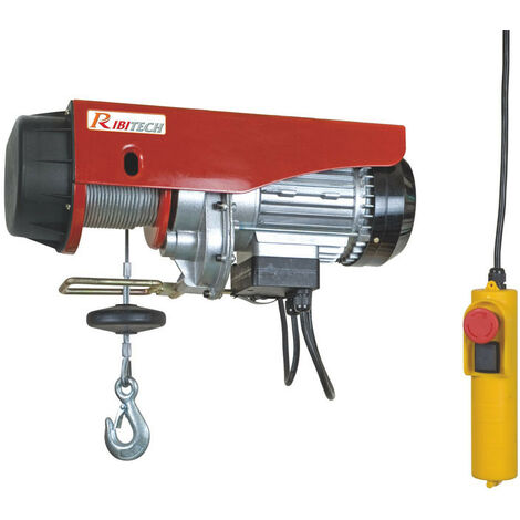 OSE – Palan électrique 990 kg – Moteur monophasé 1600 W – Longueur câble 12 m – Vitesse 8 m/min – Construction en aluminium moulé - PE495 (1/4)