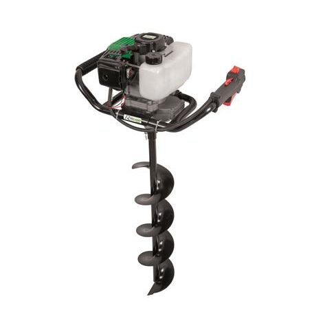 OSE – Tarière thermique 51,7cc – Moteur 2 temps 1,5 kW – Mèche Ø 15 cm x 80 cm pour forages efficaces – Double poignée ergonomique (1/6)