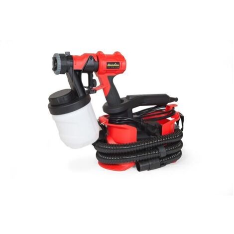 Mecafer – Pistolet à peinture HVLP 800W 1,2L – Débit 1100 ML/min – Pression 0.2/0.3 Bar – Buse laiton 2.5 mm pour laque et vernis bois - HVS800 (1/4)