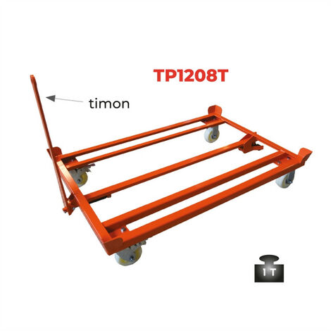 Rouleur de palette TP1208T 1000kg modèle avec timon Stockman