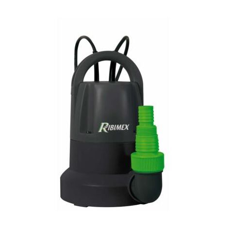 Ribiland – Pompe immergée pour eaux claires 400W – Débit 7000 l/h – Hauteur de refoulement 7 m – Câble 10 m – PRPVC401SP