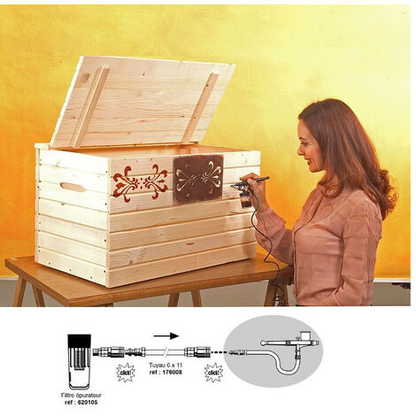 Aérographe Mecafer AG1 Et Ses Accessoires - Neuf, Pour Modélisme, Maquillage, Nail Art...