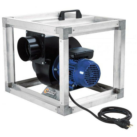 Sovelor – Ventilateur extracteur centrifuge portable 370W – Débit d'air 1250 m³/h – Pour espaces confinés et chantiers – Indice de protection IP54 (1/2)