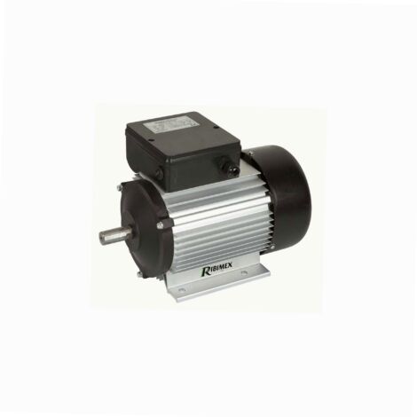 Ribimex – Moteur électrique monophasé 2CV 1500W – Tension 220-230V – Vitesse 1400 tr/min – Classe de protection IP44 – Arbre Ø 19 mm en acier C-40