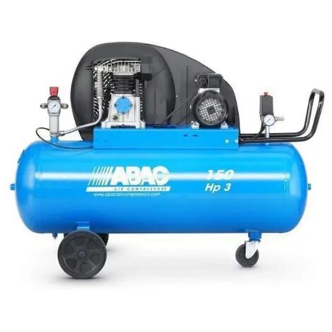 Abac – Compresseur mono-étagé 200L 3CV 10 bar – Débit 20,2 m3/h – Entraînement par courroie – Tête de compression optimisée (1/3)
