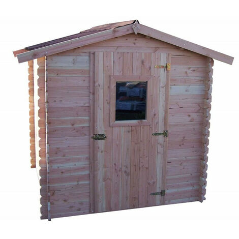 Foresta – Abri de jardin bois 3,24m2 en douglas massif 28mm – Toit double pente – Résistant aux insectes – Garantie 5 ans (1/5)