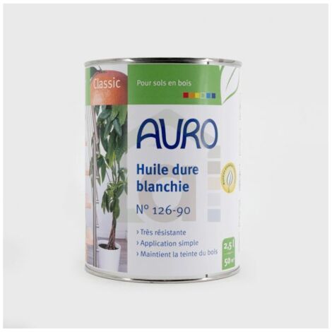 Huile dure blanche n°126-90 AURO,