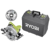 Scie circulaire Ryobi RCS1400-K2B 1400W lame 190mm vitesse de 5000 tr/min
