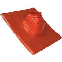 Solin plomb TEN 461483 pente 5° à 25° brun orangé avec rotule D125mm