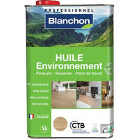 Blanchon – Huile pour bois biosourcée 5l – Application facile sans lustrage – Imprégnation naturelle – Effet nature