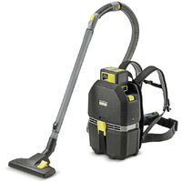 Kärcher – Aspirateur dorsal sans fil 36V – Batterie 5Ah – Moteur EC sans balais – Dépression 189mbar – Pour chantiers humides et espaces confinés