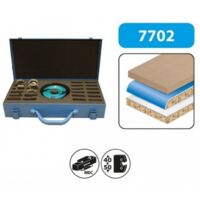 Leman – Coffret porte-outil à profiler D.100 Al.30 Ht.50 – 6 jeux de fers pour bois dur – Montage en bout d'arbre – Coupe nette sans éclat