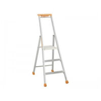 Tubesca Comabi – Escabeau 3 marches aluminium anodisé – Hauteur de travail max 2,66m – Charge maximale 150kg – Usage ultra intensif – Norme EN 131