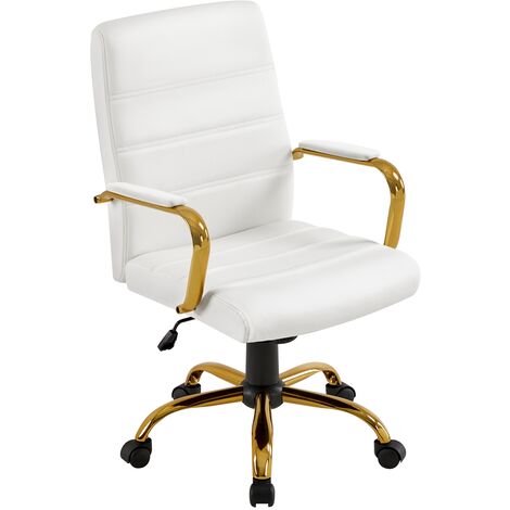 Yaheetech Chaise De Bureau Ergonomique Hauteur Réglable Fauteuil De Bureau En Similicuir Avec Accoudoirs Rembourr Avec Roulettes Pivotantes Pour Chambre Noir  58f821f5 F5b7 58fa 8880 41b7996ea0b0