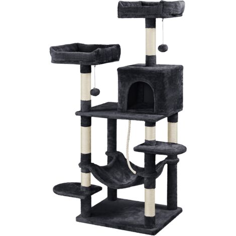 Yaheetech Arbre A Chat Geant Grattoir Griffoir Tour Activites Hauteur 150 Cm Base Plus Large 60x49 Yaheetech Arbre A Chat Geant Grattoir Griffoir Tour Activites Hauteur 150 Cm Base Plus Large 60x49