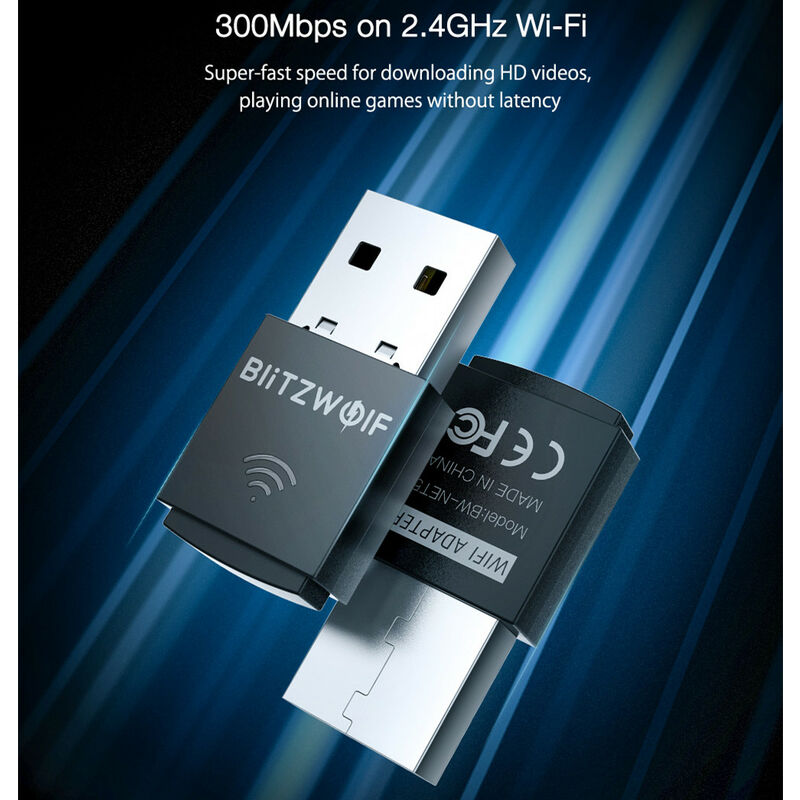 Récepteur wifi USB pliable pour Réseaux jusqu'à 600 Mbps, Clés WiFi /  Cartes réseaux