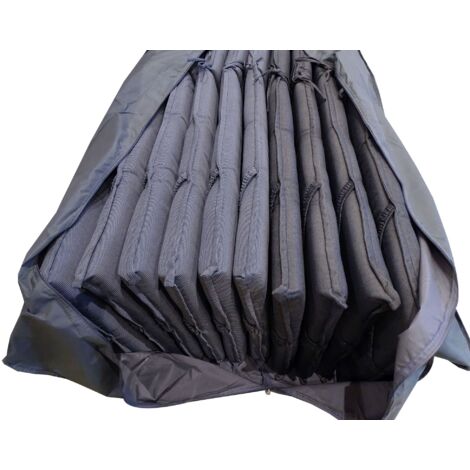 Buri Schutzhülle Für Hochlehner-Auflagen – PE-Kunststoff, Mit Reißverschluss, 125x33x50 Cm, Wetterfest & Wasserabweisend