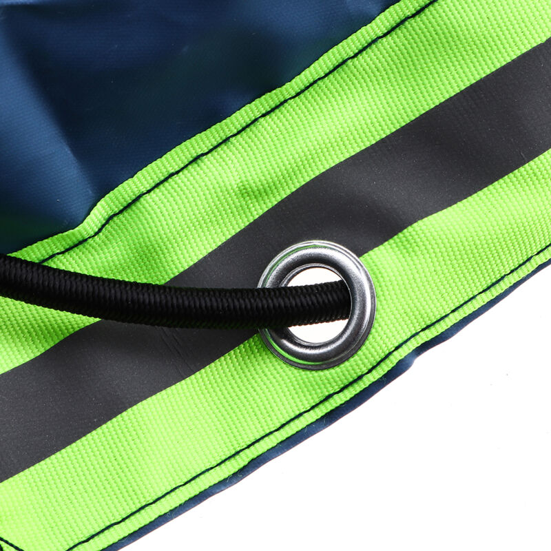 Lona Para Remolque 214x122x13 Cm - Impermeable Oxford 420D, Con Cuerdas Y Bandas Reflectantes, Para Remolques De 750 Kg