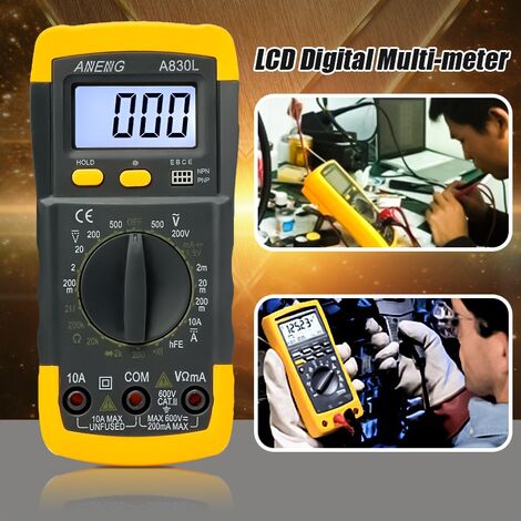Rango automatico Amperimetro digital multimetro ohmiometro/voltimetro AC DC A... 