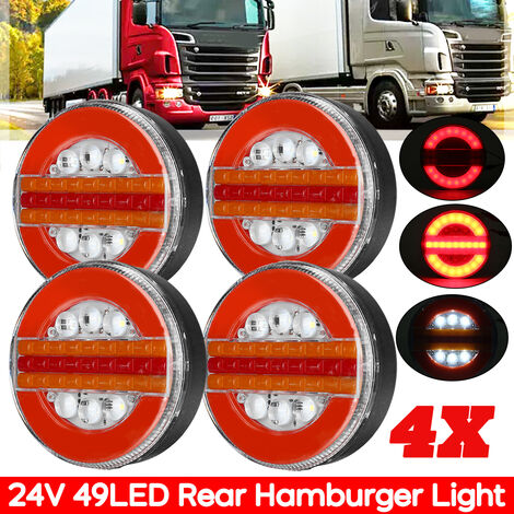 2 uds luz LED para matrícula Universal 6LED luz para matrícula de coche  camión furgoneta autobús